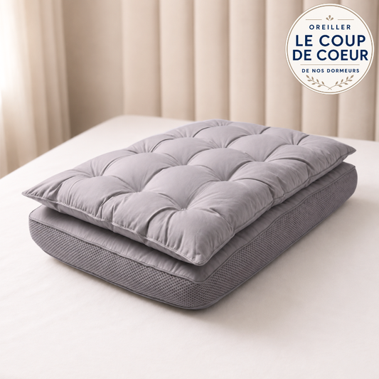 OREILLER 2 EN 1 CONFORT+