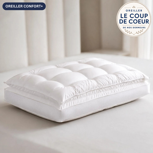 OREILLER 2 EN 1 CONFORT+