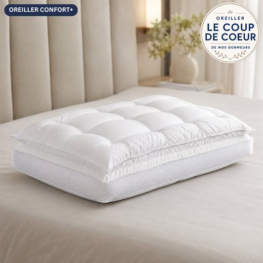 OREILLER 2 EN 1 CONFORT+