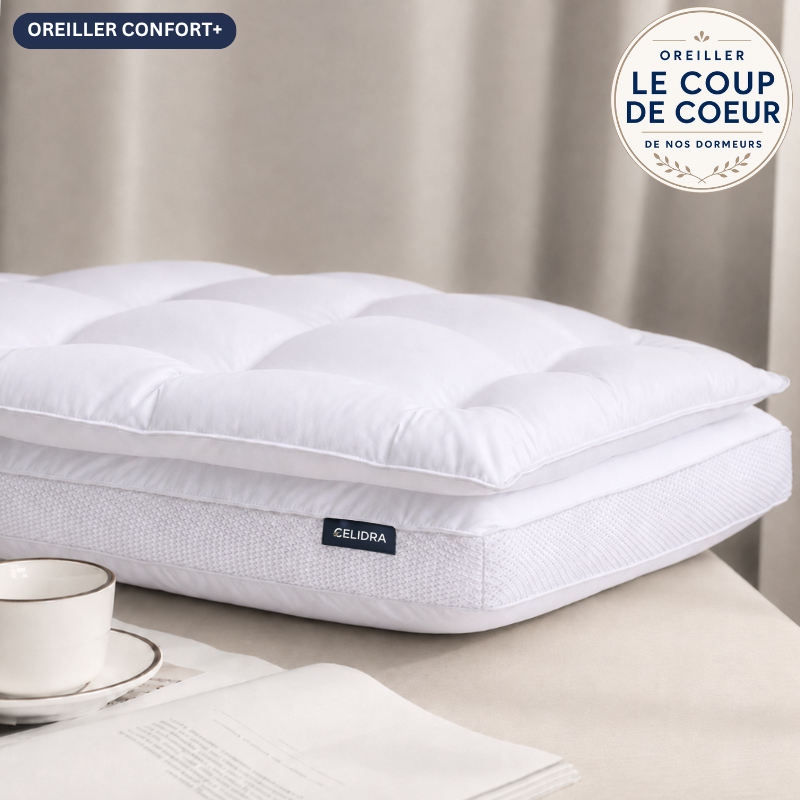 OREILLER 2 EN 1 CONFORT+