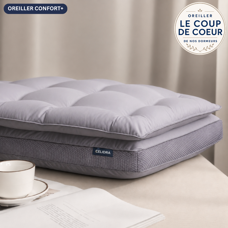 OREILLER 2 EN 1 CONFORT+